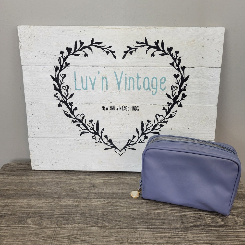 Mary Kay Periwinkle Makeup Bag Travel Cosmetic Case Toiletry Organizer Pouch